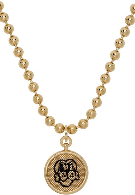 Givenchy Gold Chito Pendant Necklace In 710